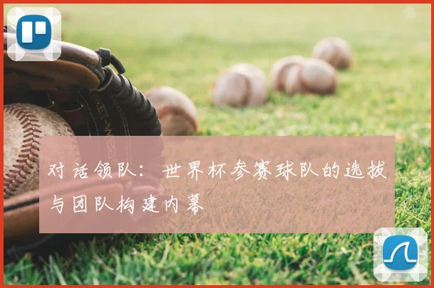 对话领队：世界杯参赛球队的选拔与团队构建内幕