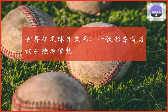 世界杯足球开奖网:一张彩票背后的狂热与梦想